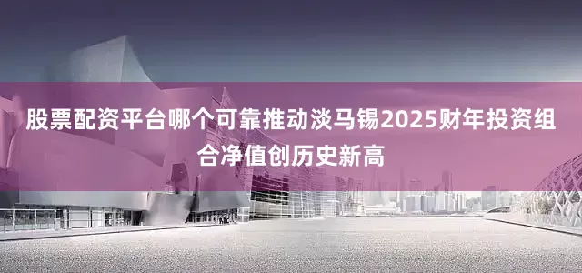 股票配资平台哪个可靠推动淡马锡2025财年投资组合净值创历史新高