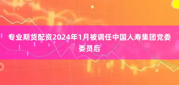 专业期货配资2024年1月被调任中国人寿集团党委委员后